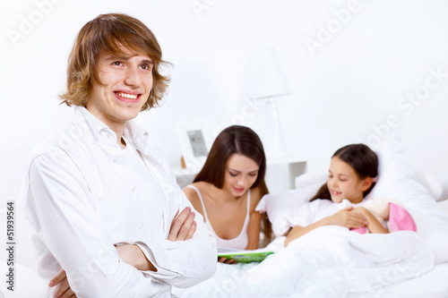Photo: Family at home Family at home
