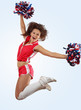 cheerleader girl jumping