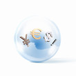 currency signs dollar  euro