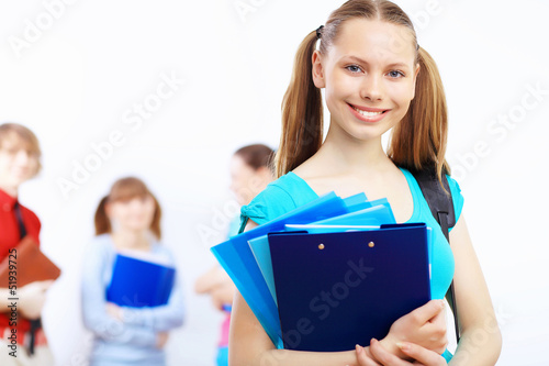 Photo: Student with books Student with books