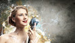 Photo: Female blonde singer Female blonde singer