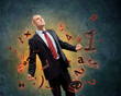Businessman in anger