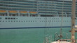 Cruise passenger ship in the port of Yalta