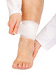 Bandaging the ankle