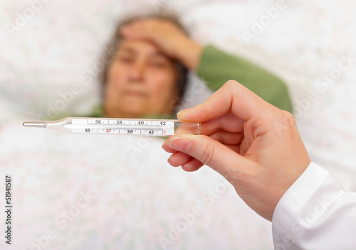 Photo: High fever and headache High fever and headache