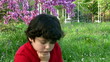 Little boy boring