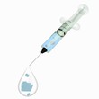 3d render of a isolated folder icon inside an injection