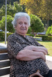 Photo: senior woman at park senior woman at park