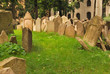 Old Jewish cemetery in Prague, Europe