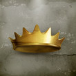 Vector: Golden crown, old style Golden crown, old style
