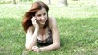 beautiful girl talking on a mobile phone