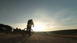 Video: Cross-country cycling at sunrise Cross-country cycling at sunrise