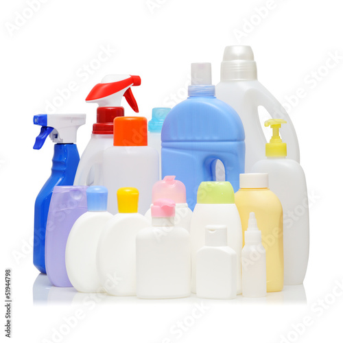 Photo: Detergent Bottles Detergent Bottles