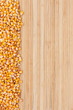 Corn on a bamboo mat