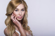 Portrait of beautiful blonde woman