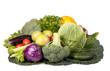 Photo: autumn vegetables on isolated white background autumn vegetables on isolated white background