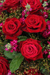 Red and pink bridal flowers