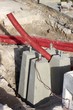 Support en béton pour candélabre d'éclairage public