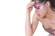 Photo: Girl with feather lashes Girl with feather lashes
