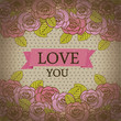 Pattern of roses