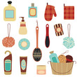 Retro bathroom cosmetics set