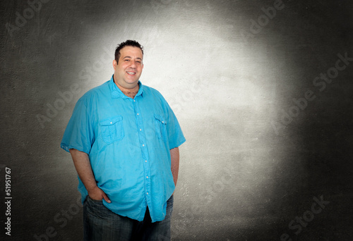 Photo: Happy fat man Happy fat man