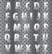 perforated alphabet
