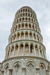 Pisa - Italy: the leaning Tower in a cloudy day