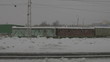 Traveling by train, view from window