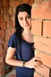 Woman posing in building