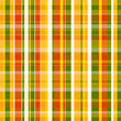 Illustration: Yellow, orange and green plaid pattern Yellow, orange and green plaid pattern