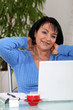 Photo: Woman working from home Woman working from home