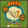 Menu pizza