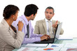 Meeting in the office