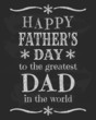 Vector: Father's Day Chalkboard Design Father's Day Chalkboard Design