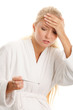 Woman with thermometer