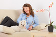 Dog and owner