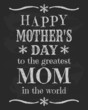 Vector: Mother's Day Chalkboard Design Mother's Day Chalkboard Design