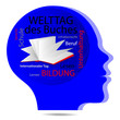 Vektor: Kopf - Welttag des Buches Kopf - Welttag des Buches