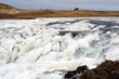 Frozen Waterfall In Iceland