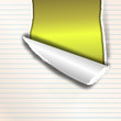 Papier mit Riss (gelb-leuchtend)