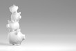 Piggy bank - irregular stack of pigs