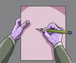 monster hand writes