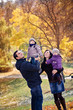 Photo: family in the autumn park family in the autumn park
