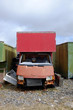 Scrap vehicle.