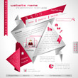 Vector: vector illustration of origami web template vector illustration of origami web template