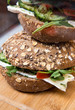 Foto: Beautifully prepared bread with vegetables Beautifully prepared bread with vegetables