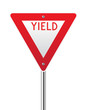 Vector: Yield sign Yield sign