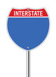 Vector: Interstate sign Interstate sign