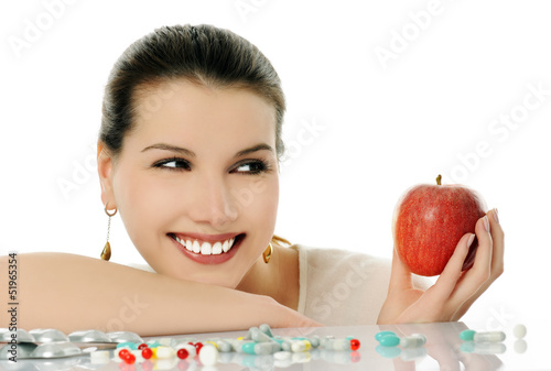 Photo: apple and pills apple and pills